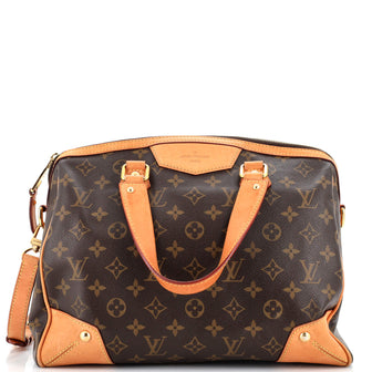 Louis Vuitton Retiro Handbag Monogram Canvas GM Brown 2409791