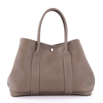 Hermes Garden Party Tote Leather 36 Neutral 2409801