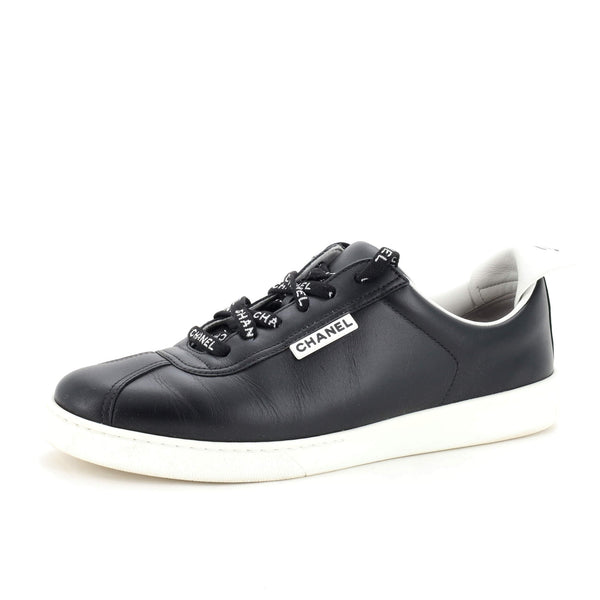 Chanel Women's CC Low-Top Sneakers Leather 240983