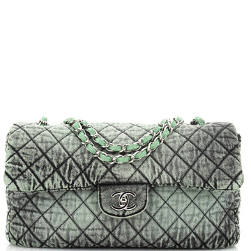 Chanel Denimpression Flap Bag Quilted Distressed Denim Medium