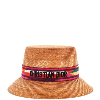 Christian Dior Dioresort Brim Hat Straw