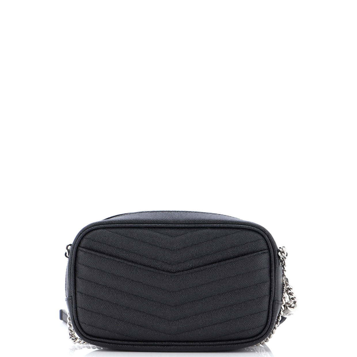Saint Laurent Lou Camera Bag Matelasse Chevron Leather Mini Black 2410241