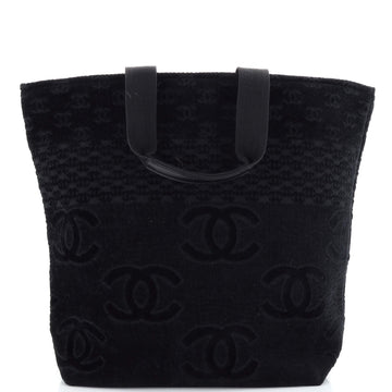 Chanel CC Beach Tote Terry Cloth Large