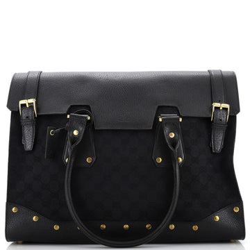 Gucci Trunk Tote GG Canvas and Leather Large