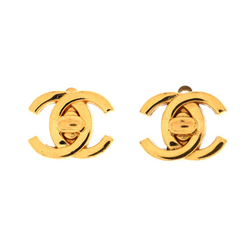 Chanel CC Turnlock Clip-On Earrings Metal
