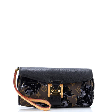Louis Vuitton Manege Clutch Fleur De Jais Monogram Canvas