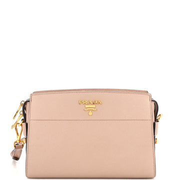 Prada Esplanade Crossbody Bag Saffiano with City Calf Small