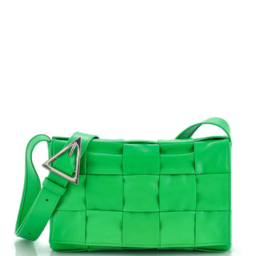 Bottega Veneta Cassette Crossbody Bag Maxi Intrecciato Leather