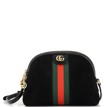 Gucci Ophidia Dome Shoulder Bag Suede Small
