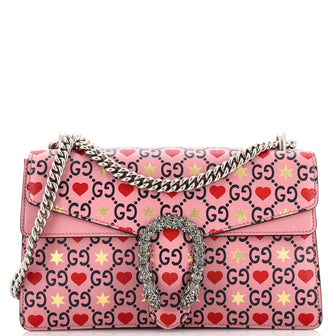 Gucci Dionysus Bag Limited Edition Valentines GG Printed Leather Small