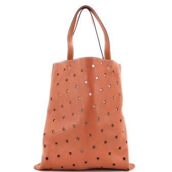 Loewe Stars Vertical Tote Laser Cut Leather