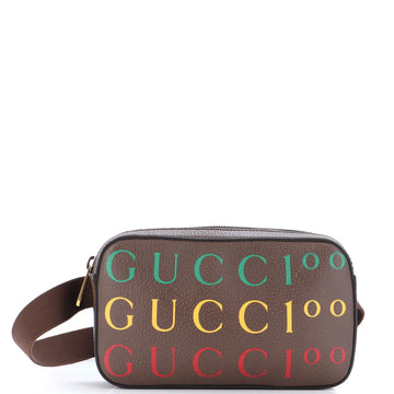Gucci Aria 100th Anniversary Belt Bag Printed Leather