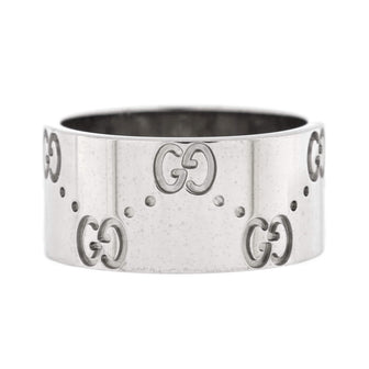 Gucci Icon Ring 18K White Gold Wide