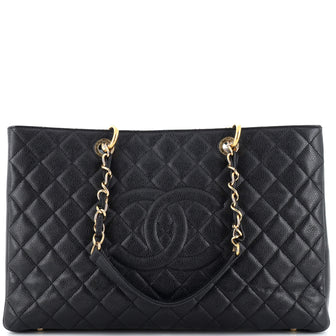 Chanel Grand Shopping Tote Quilted Caviar XL