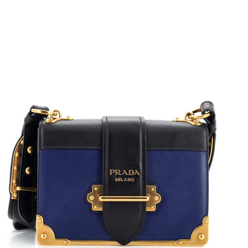 Prada Cahier Crossbody Bag City Calf and Saffiano Small