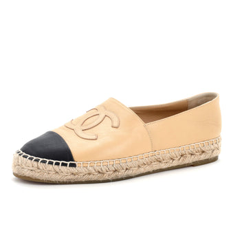Chanel Women's CC Cap Toe Espadrilles Leather