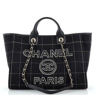 Chanel Deauville Tote Mixed Fibers Medium