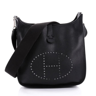 Hermes Evelyne Crossbody Gen II Epsom PM Black 2411801