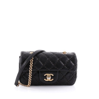 Chanel Paris-Salzburg Aged Chain CC Flap Bag Micro 2411901