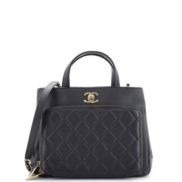 Chanel Business Affinity Tote Quilted Caviar Small
