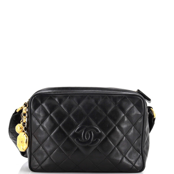 Chanel White Quilted Leather Diamond Bag Chanel
