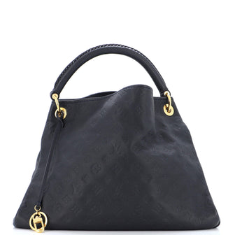 Louis Vuitton Artsy Handbag Monogram Empreinte Leather mm Blue