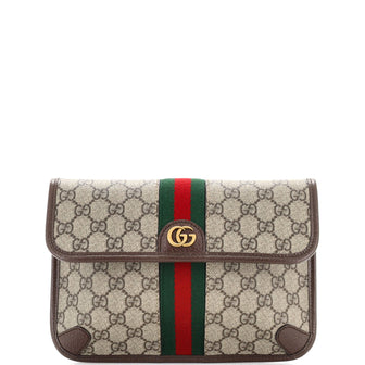 Gucci Neo Vintage Flap Belt Bag GG Coated Canvas