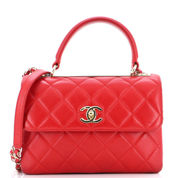 Chanel Trendy CC Top Handle Bag Quilted Lambskin Small