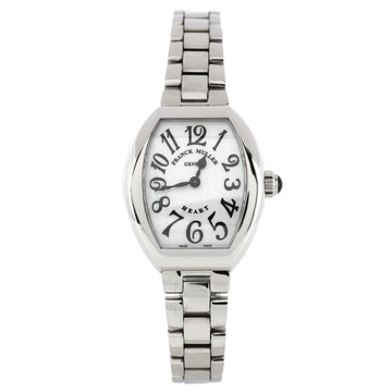 Franck Muller Heart To Heart Quartz Watch Stainless Steel 25
