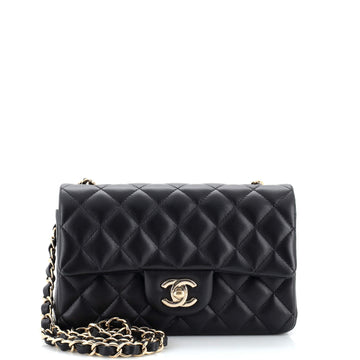 Chanel Classic Single Flap Bag Quilted Lambskin Mini