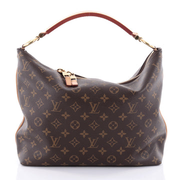 Louis Vuitton Sully Handbag Monogram Canvas PM Brown 2414801