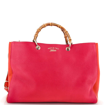 Gucci Bamboo Shopper Tote Leather Large