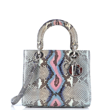 Christian Dior Lady Dior Bag Python Small