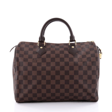 Louis Vuitton Speedy Handbag Damier 30 Brown 2415001