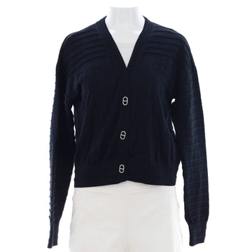 Hermes Women's Chaine d'Ancre V-Neck Cardigan Silk Blend