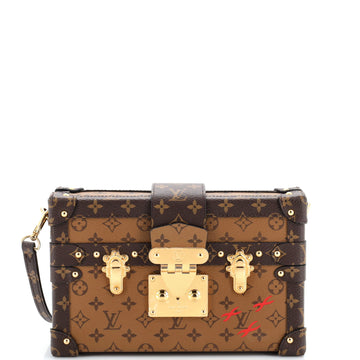 Louis Vuitton Petite Malle Handbag Reverse Monogram Canvas