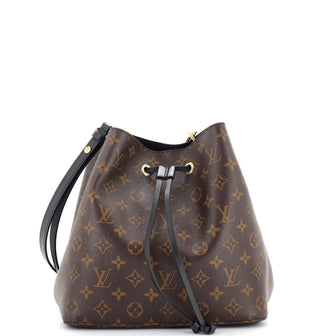 Louis Vuitton pre-owned brown Monogram NeoNoe MM gold hardware shoulder bag