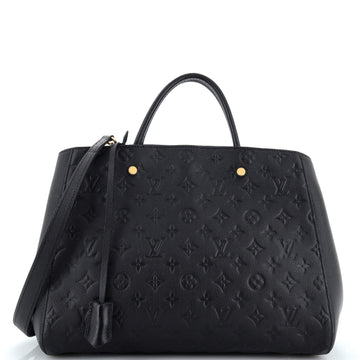 Louis Vuitton Montaigne Handbag Monogram Empreinte Leather GM