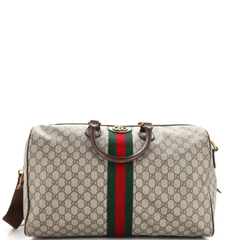 Gucci Ophidia Carry On Duffle Bag GG Coated Canvas Medium