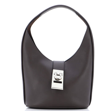 Salvatore Ferragamo Gancini Buckle Hobo Leather Medium