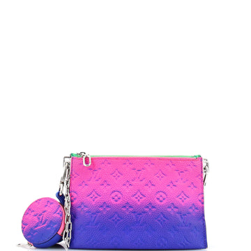 Louis Vuitton Trio Pouch Messenger Bag Limited Edition Illusion Monogram Taurillon Leather