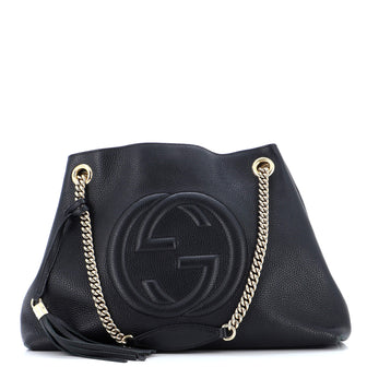 Gucci Soho Chain Strap Shoulder Bag (Outlet) Leather Medium