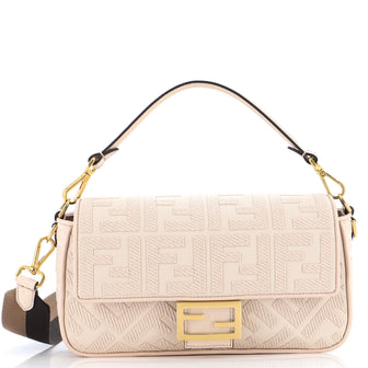 Fendi Baguette NM Bag Zucca Embroidered Canvas Medium