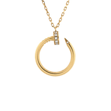 Cartier Juste un Clou Pendant Necklace 18K Yellow Gold with Diamonds
