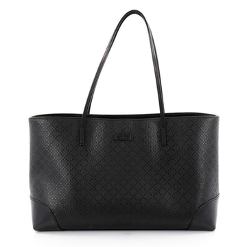 Gucci Bright Tote Diamante Leather Medium Black 2417201