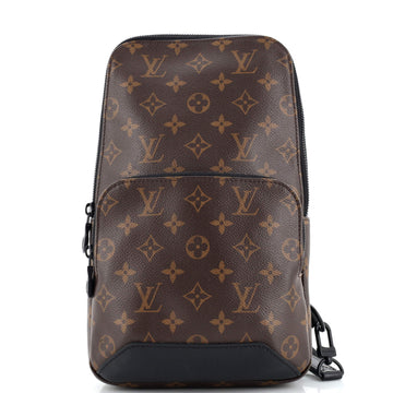 Louis Vuitton Avenue Sling Bag Macassar Monogram Canvas
