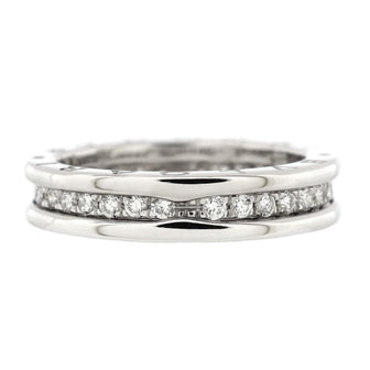 Bvlgari B.Zero1 One Band Ring 18K White Gold and Diamonds