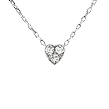 Cartier Etincelle de Cartier Heart Pendant Necklace 18K White Gold with Diamonds Mini