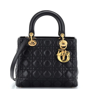 Christian Dior Lady Dior Bag Cannage Quilt Lambskin Medium