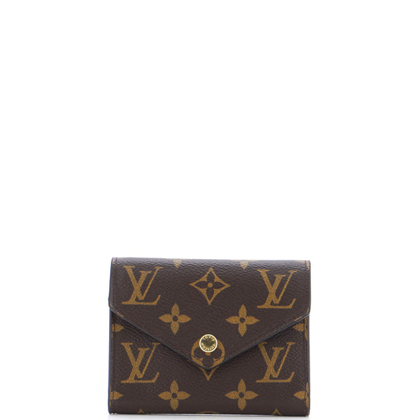 Louis Vuitton LV Monogram Coated Canvas Victorine Wallet - Brown